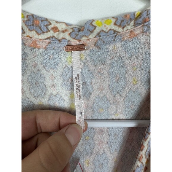 Free People Rhetta Wrap Mini Dress Boho Preppy Casual Basic Fall Retro Womens S - Picture 5 of 9